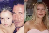 Bức ảnh hiếm của David Beckham và con gái Harper ở bể bơi gây chú ý