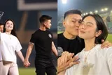 Quang Hải nắm tay, hôn vợ cực tình sau trận CAHN thắng Nam Định ở V.League