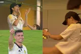 Georgina khoe visual sáng bừng bế con cổ vũ Ronaldo, mặc đơn giản vẫn sexy chiếm trọn "spotlight" trên khán đài