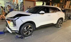 Nữ tài xế ô tô tông liên hoàn 4 xe trên phố Hà Nội