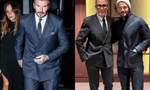 Giữa drama gia đình, Victoria và David Beckham gây sốt khi gặp gỡ "ông trùm" Hermès