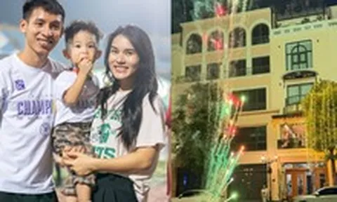 "Vuýp" nhất đêm Giao thừa: Tuyển thủ Việt Nam khoe biệt thự chục tỷ mới tậu, quà tết là con gái mới chào đời