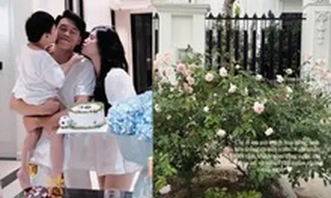 Vợ chồng Thành Chung - Tố Uyên sống cuộc đời như ngôn tình: Xây biệt thự mấy chục tỷ cho vợ ở, còn tự tay trồng cả vườn hoa hồng chỉ vì vợ thích ngắm hoa