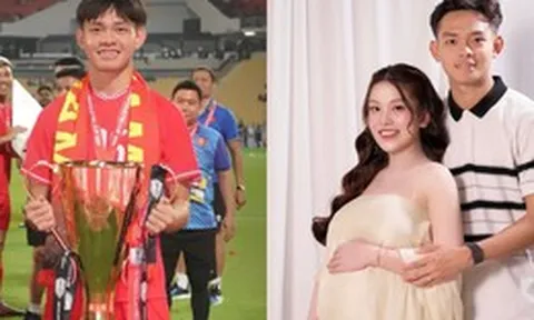 Tiền đạo U23 Việt Nam báo "tin vui" sau 2 năm kết hôn: Sắp đón "ngựa con" đầu lòng!