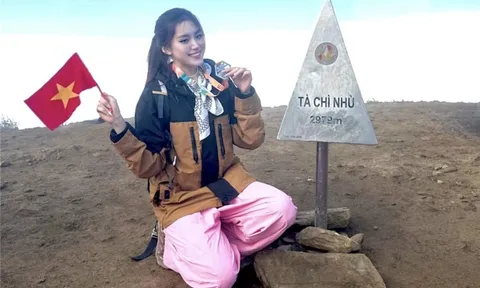 2 ngày trekking đỉnh Tà Chì Nhù của tân Miss World Vietnam