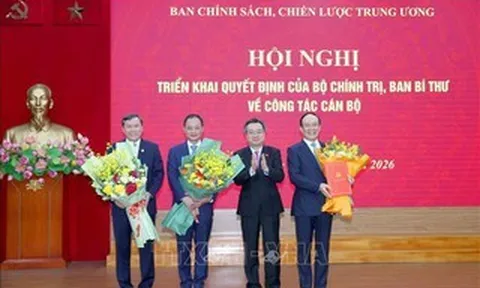 Công bố quyết định về nhân sự của Bộ Chính trị, Ban Bí thư tại Ban Chính sách, chiến lược Trung ương