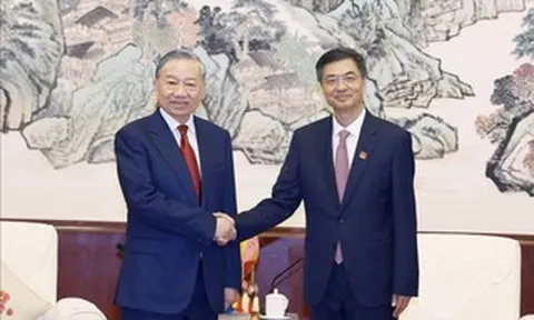 Tổng Bí thư, Chủ tịch nước Tô Lâm tiếp Bí thư 
Quảng Tây Trần Cương