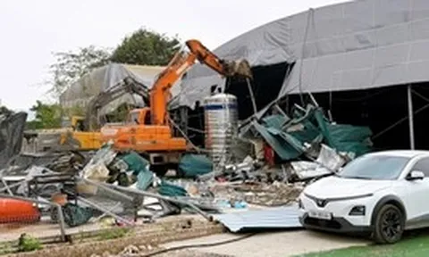 Sân pickleball 6.000m² ở Hà Nội bị tháo dỡ: Chủ cơ sở từng bị phạt 140 triệu đồng