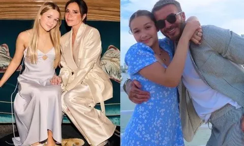 14 tuổi liên tục chạy show cùng bố mẹ, cuộc sống “bỏ quên tuổi teen” của tiểu thư Harper Beckham gây tranh cãi