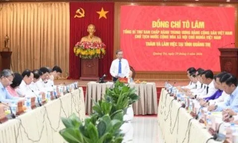 Tổng Bí thư, Chủ tịch nước Tô Lâm: Quảng Trị cần tái định vị không gian phát triển