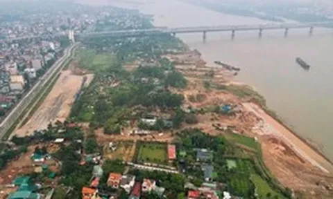 Khu vực xây công viên đầu tiên thuộc trục Đại lộ cảnh quan sông Hồng