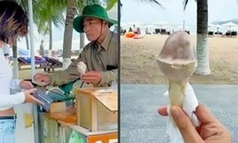 Bán kem 100.000 đồng/cây cho du khách, người đàn ông bị tạm giữ xe