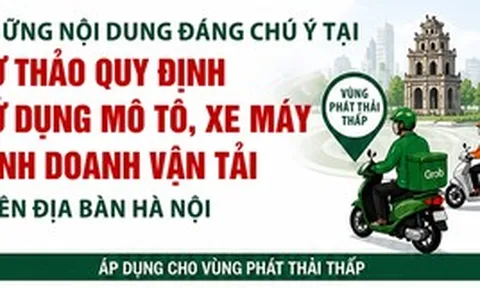 [Infographic] - Xe ôm chạy xăng ở Hà Nội sắp tới cần chú ý gì?