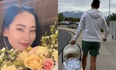 Siêu mẫu Hye Park khoe "thiên thần nhỏ" thứ hai