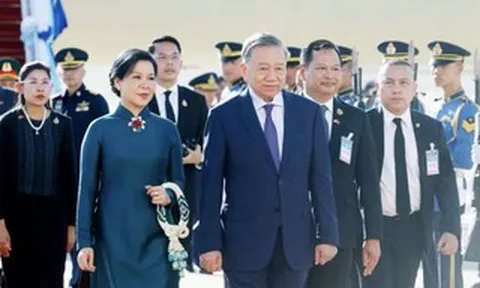 21 loạt đại bác chào mừng Tổng Bí thư, Chủ tịch nước Tô Lâm đến Bangkok, thăm chính thức Thái Lan