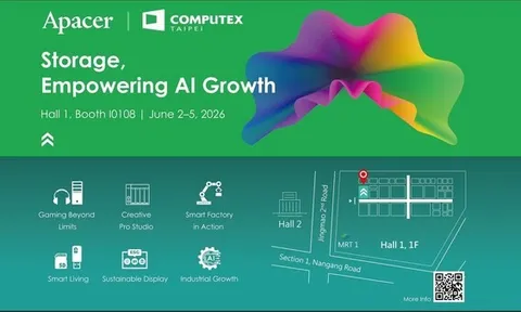 Apacer trình diễn sức mạnh lưu trữ cho Edge AI tại COMPUTEX 2026
