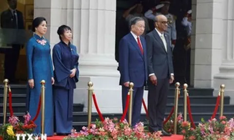 Lễ đón Tổng Bí thư, Chủ tịch nước Tô Lâm và Phu nhân thăm cấp Nhà nước Singapore