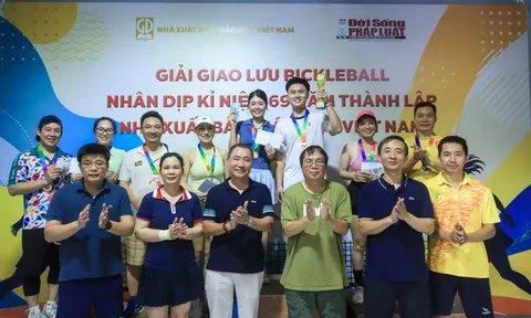 Sôi nổi giải giao lưu Pickleball nhân kỷ niệm 69 năm thành lập NXB Giáo dục Việt Nam