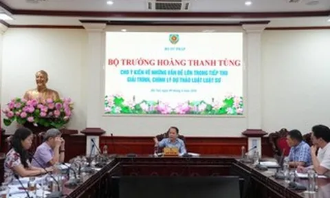 Bộ trưởng Hoàng Thanh Tùng chủ trì họp sửa đổi Luật Luật sư