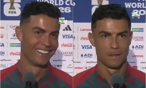 Phản ứng của Ronaldo khi phóng viên xin tăng lương