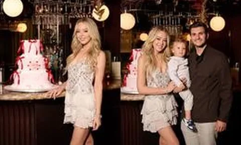 Tiffany Trump khoe ảnh sinh nhật tuổi 33 bên chồng con, chiếc váy bạc lấp lánh chiếm spotlight