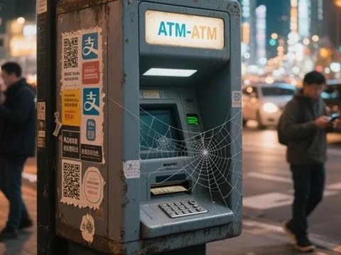 Số cây ATM tại Trung Quốc giảm mạnh trong bối cảnh thanh toán di động nở rộ