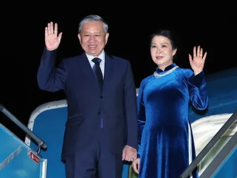 Tổng Bí thư Tô Lâm và Phu nhân lên đường thăm Vương quốc Anh