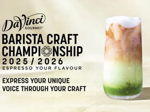 Cuộc thi DaVinci Gourmet Barista Craft Championship 2026: "Espresso Your Flavour" chính thức mở đăng ký dự thi