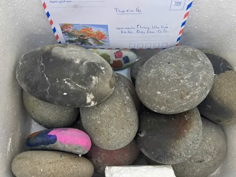 Du khách trả lại 14 kg đá cuội lấy từ biển Cô Tô nhiều năm trước
