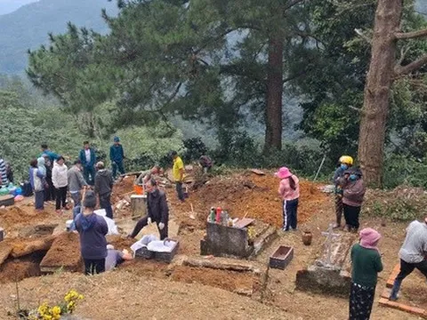 Lâm Đồng: Di dời 40 ngôi mộ vì ngọn đồi sụt lún