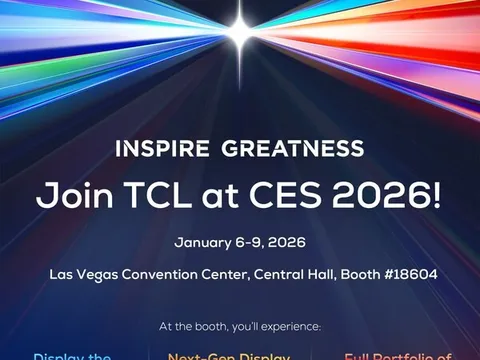 TCL trình diễn tương lai với những đổi mới thị giác tiên tiến và danh mục sản phẩm tích hợp AI tại CES 2026