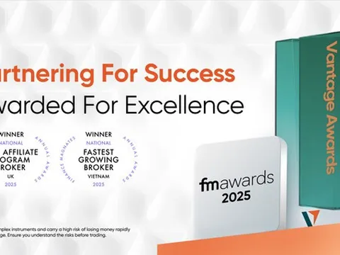 Vantage ghi dấu ấn với chiến thắng kép tại Finance Magnates Awards 2025 ở Việt Nam và Vương quốc Anh