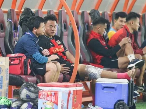 Tiền vệ Thái Sơn đứt dây chằng