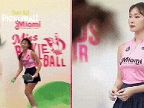 Ngoại hình xinh hết nấc nhưng em Kim "vén váy" bị chê tơi tả khi thi Miss Pickleball vì kĩ năng cực tệ