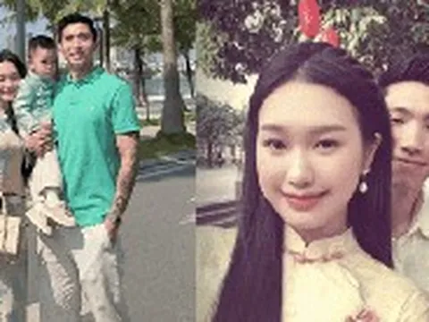 Doãn Hải My vững phong độ nàng WAG mặc áo dài đẹp nhất, xách túi hiệu sang chảnh bên Văn Hậu ai cũng ngoái nhìn