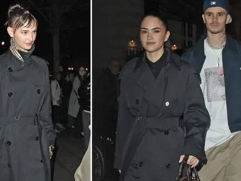 Tình cũ của cậu hai nhà Beckham vội vã "bỏ chạy" sau 20 phút vì đụng độ đàng trai và bạn gái mới