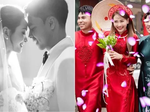 MC Huyền Trang Mù Tạt tung ảnh cưới lãng mạn như phim, Đức Huy lên tiếng bênh vực vợ khi bị chê kém duyên trong khoảnh khắc mẹ chồng trao vàng cưới