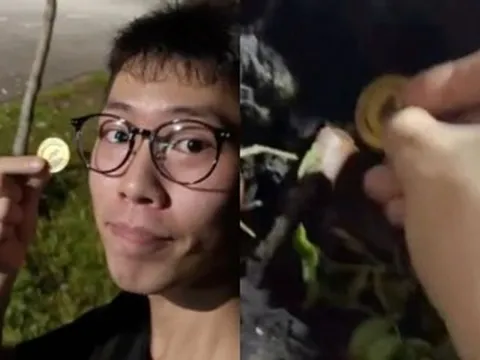 Tìm thấy đồng tiền vàng, chàng trai nhận thưởng hơn 5 tỷ đồng