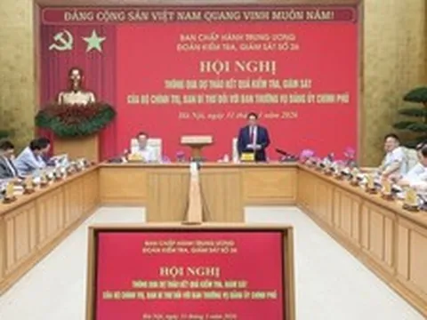 Thông qua Báo cáo kiểm tra, giám sát của Bộ Chính trị đối với Ban Thường vụ Đảng ủy Chính phủ