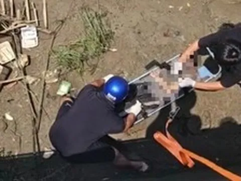 Phát hiện thi thể nam giới trôi dạt vào bờ sông Dinh