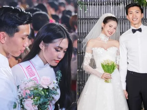 Chuyện tình Đoàn Văn Hậu - Doãn Hải My: Từ công khai sánh đôi ở cuộc thi Hoa hậu đến đám cưới cổ tích náo loạn MXH một thời