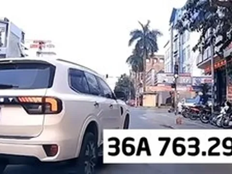 Ô tô 36A-763.29 lấn làn, dùng biển số không đúng đăng ký bị phạt 51 triệu