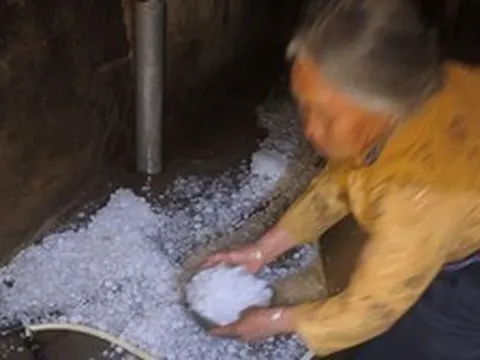 VIDEO: Chị gái nhanh trí ôm em nhỏ lao khỏi giường khi mưa đá ầm ầm dội xuống