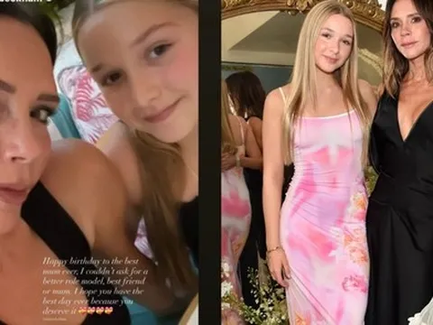 Tiểu thư Harper Beckham xinh đẹp còn tình cảm, viết tâm thư xúc động mừng sinh nhật mẹ, còn Brooklyn lại "mất hút"