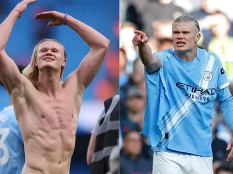 Erling Haaland xõa tóc, khoe body chắc khoẻ gây xôn xao