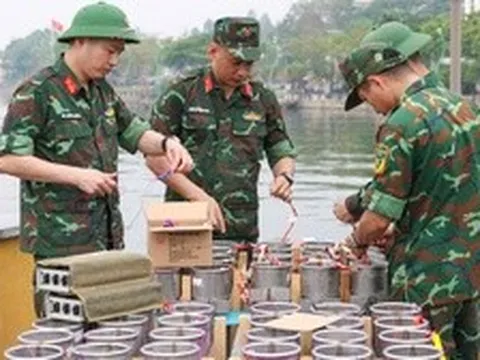 Cận cảnh trận địa pháo hoa sẵn sàng thắp sáng bầu trời Đất Tổ