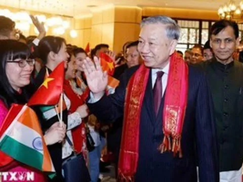 Tổng Bí thư, Chủ tịch nước Tô Lâm tới New Delhi, bắt đầu thăm cấp Nhà nước Cộng hòa Ấn Độ