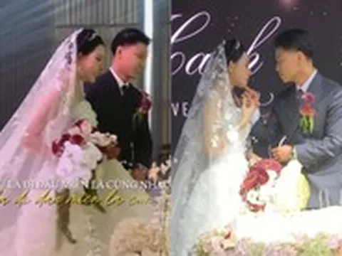 Văn Thanh có cử chỉ tinh tế dành cho Bích Hạnh trong ngày cưới, nhan sắc của cô dâu gây xôn xao