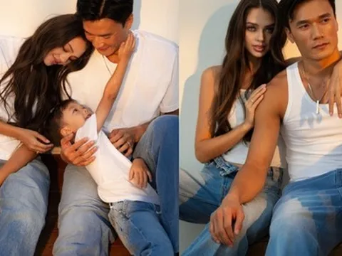 Bùi Tiến Dũng hóa nam thần bên vợ mẫu tây nóng bỏng: Khung hình cực phẩm gấp đôi visual