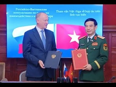 Việt Nam - Nga ký kết Kế hoạch hợp tác trong lĩnh vực biển